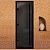 Дверь Премьер 60G Серая матовая с черным профилем