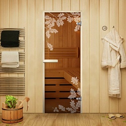 Деревянные двери для бани и сауны